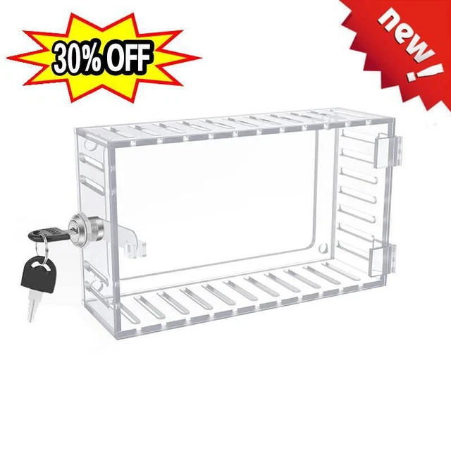 THERMOSTAT COVER LARGE Universal Combination Lock Clear Box Guard Wall