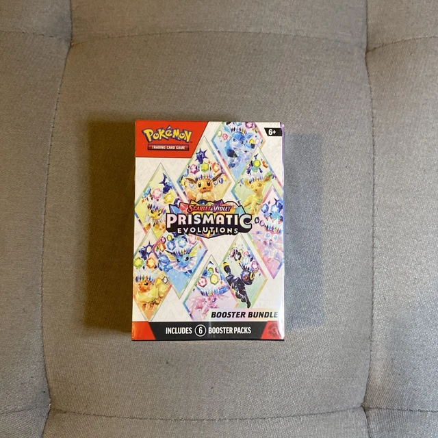 Pokmon TCG Prismatic Evolutions Booster Bundle  Factory Sealed, 6 Packs,  English Pokemon Bundle Box