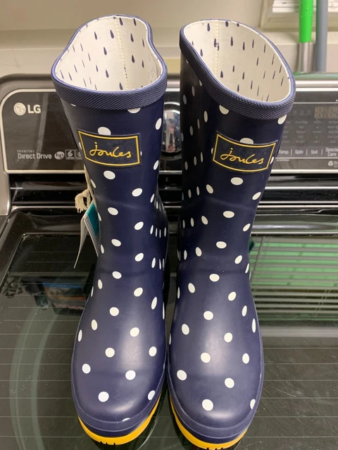 Joules Women’s Size 9 Molly Welly Black & White Polka Dot Rain/Snow Boots Joules Women’s Size 9 Molly Welly Black & White Polka Dot Rain/Snow Boots
