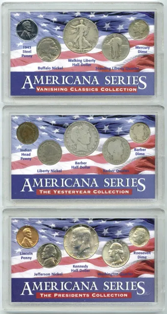 Americana Series 1905 - 1964 Coin Set Collection - Silver - G940