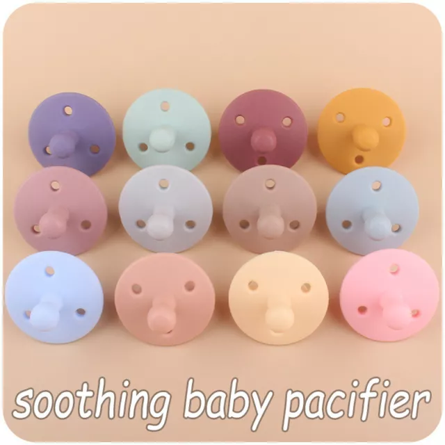 Baby Silicone Pacifier Soft Soother Infant Dummy Nipple Newborn Baby Teether Toy