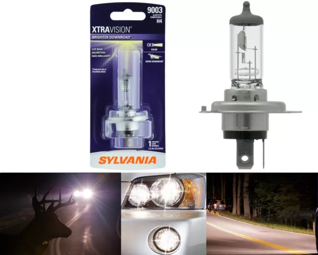 Sylvania Xtra Vision 9003 HB2 H4 60/55W One Bulb Headlight Dual Beam Replacement