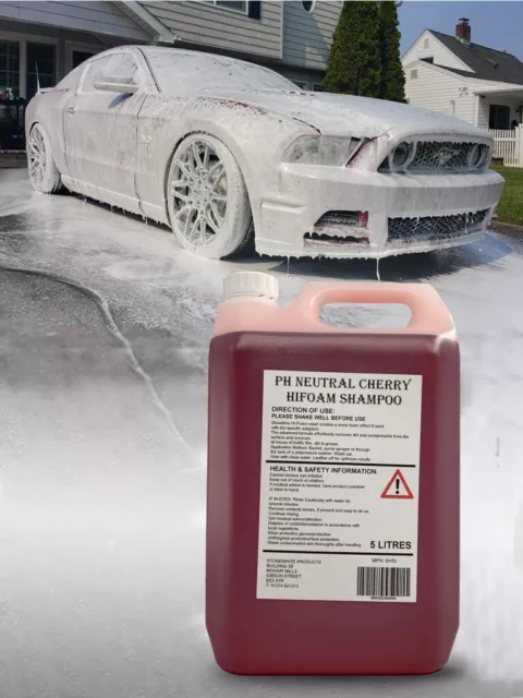 Ph Neutral Cherry Car Wash and Wax Shampoo Cleaner 5L