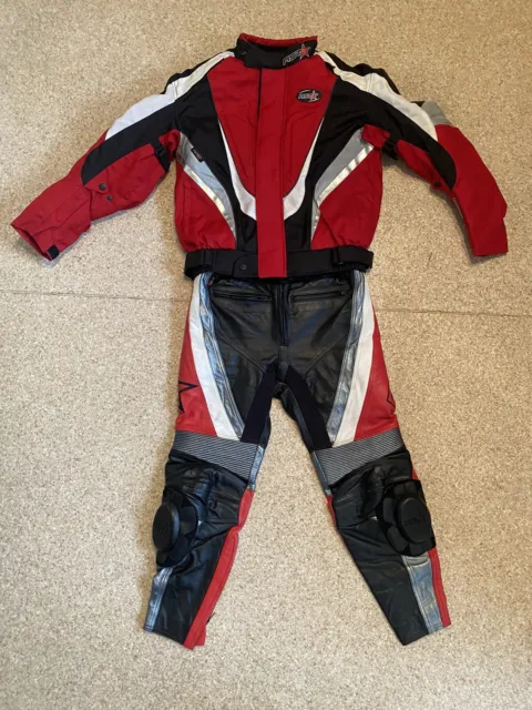 RST 2 Stück Motorrad Lederjacke Gr. M Hose Gr. 14UK/40 Euro