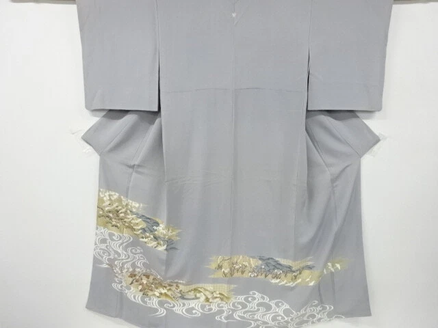 5882027: Japanese Kimono / Vintage Iro Tomesode / Kinsai / Embroidery / Pine & C