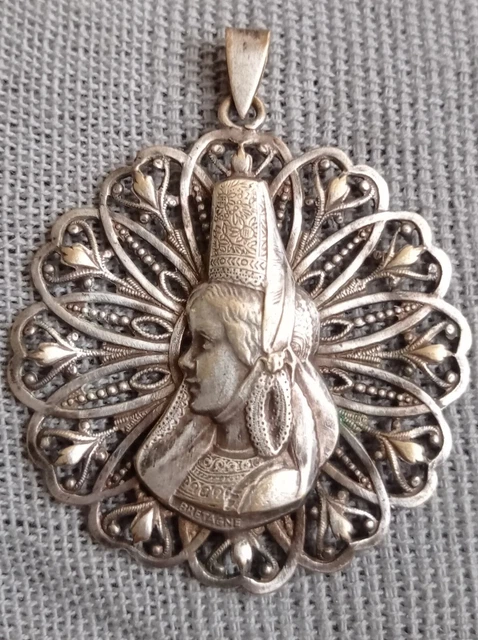 Pendentif Ancien grande taille - « armoiries de Bretagne