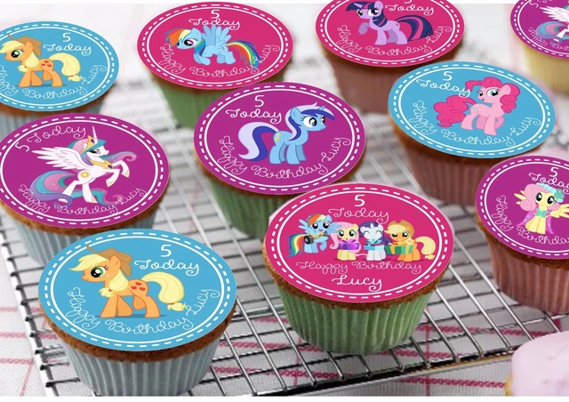 Décoration Anniversaire 5 Ans - Cake Topper + 6 Garnitures Cupcakes, Thème Enfant