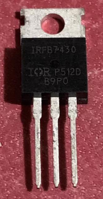 1p IRFB7430PBF Transistor MOSFET unipolare HEXFET 40V 409A 375W TO220AB Irfb7430