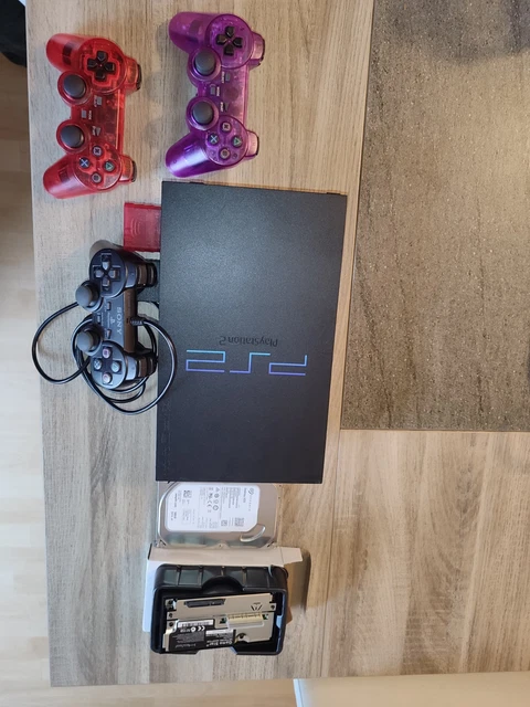 PS2 AQUA BLUE Sony SCPH 50004,bon état de fonctionnement,3 manettes,2 cartes EUR 200,00 - FR