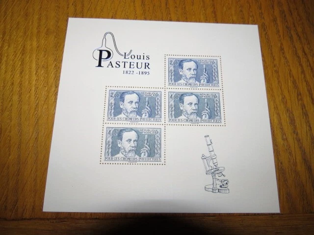 ② feuillet cartonné cef timbre 1er jours louis pasteur 248 - Timbres | Europe | France