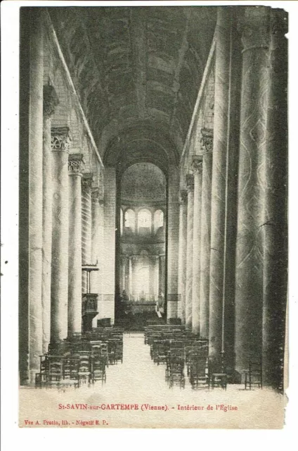 CPA  Carte Postale-France-Saint Savin sur Gartempe- Intérieur de l'église - VM