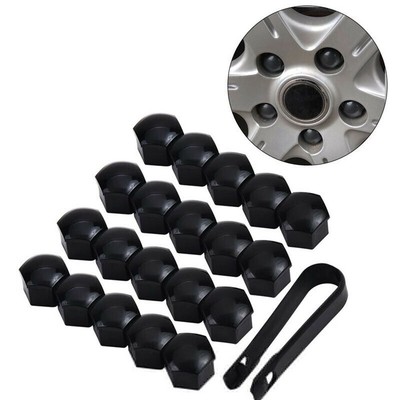 Bimecc Bimecc Set de 20 X Voiture Roue Boulons Capuchons Écrous Housses 17mm Hex Noir 