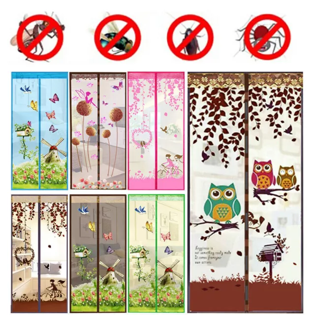 Magnetic Insect Magic Door Net Screen Bug Mosquito Fly Insect Curtain Mesh Guard
