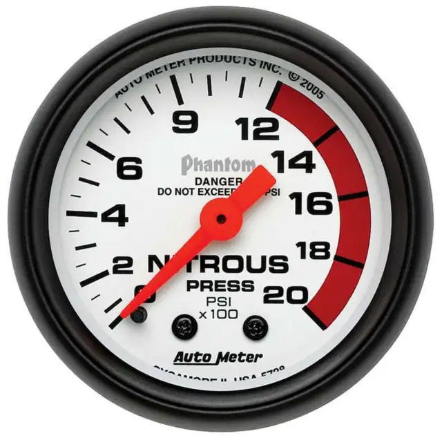 Auto Meter 2-1/16in Phantom Nitrous Pressure Gauge