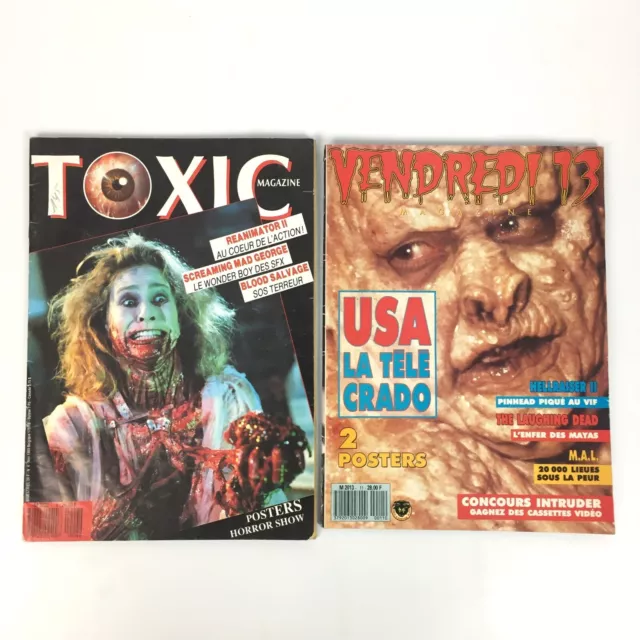 Toxic N°4 + Vendredi 13 N°11 / Lot 2 Magazines