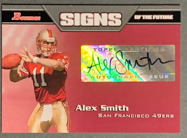 2005 Bowman #SF-AS Alex Smith Signs of the Future Autograph RC Auto Rookie