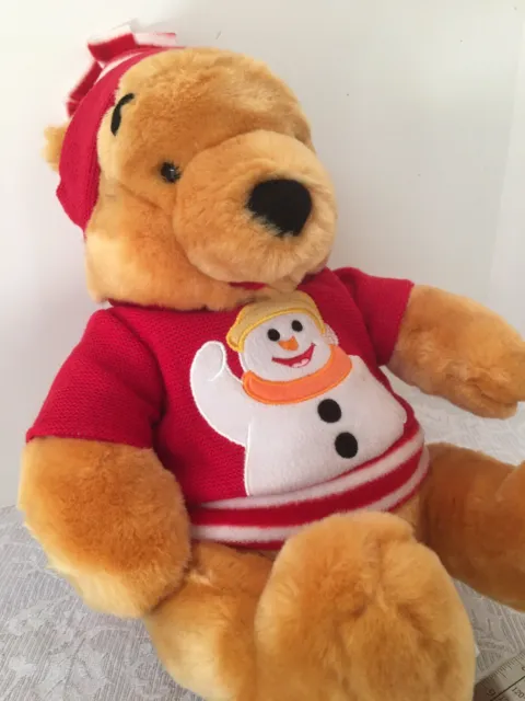 Plush Disney Store Snowman Winnie the Pooh