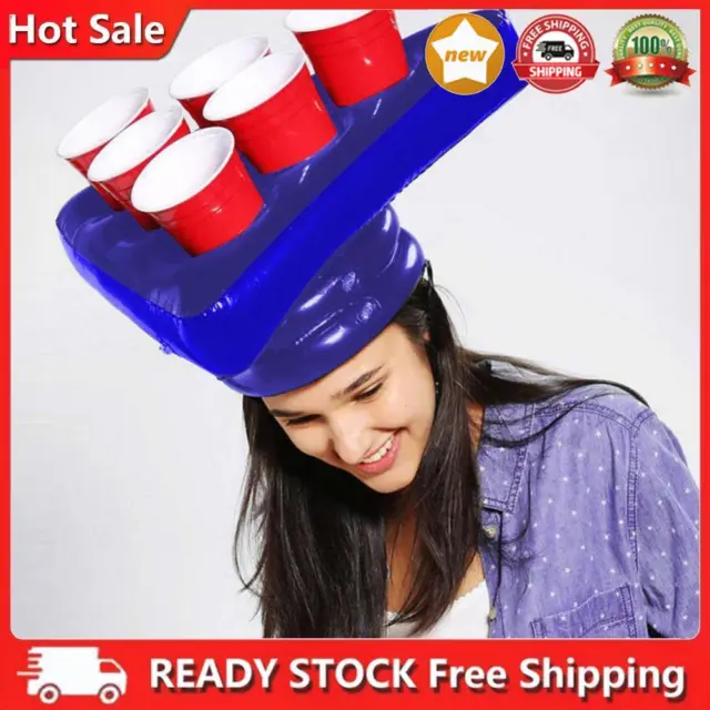 Hat Rings Toss Game Funny Inflatable Kids Interactive Beer Pong Triangle Cap Toy