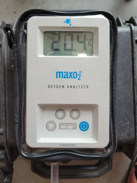 Maxtec Max02 Oxygen Analyzer Working With Pelican Case Purge Welding