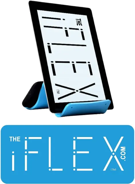 iFLEX Tablet Cell Phone Adjustable Stand Sky Blue Non-Slip Waterproof Universal
