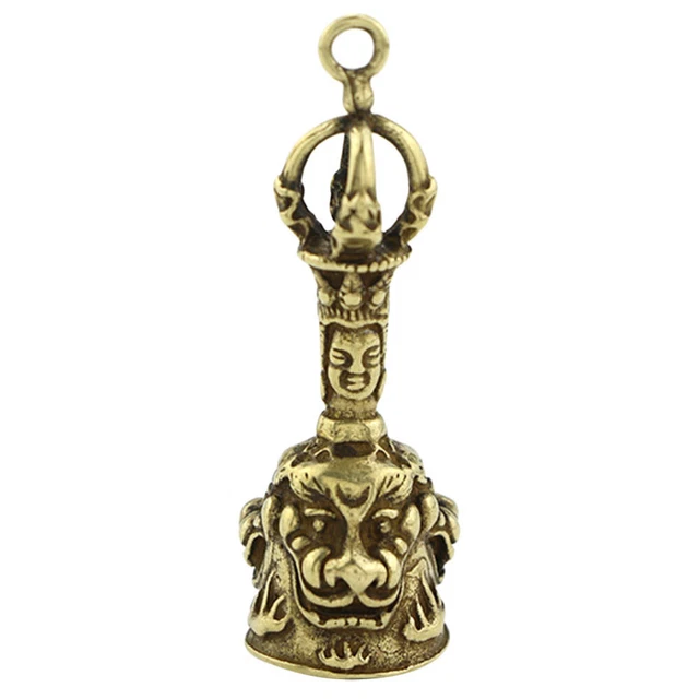 Brass Buddhist Metal Hanging Bell Antique Buddha Ornaments