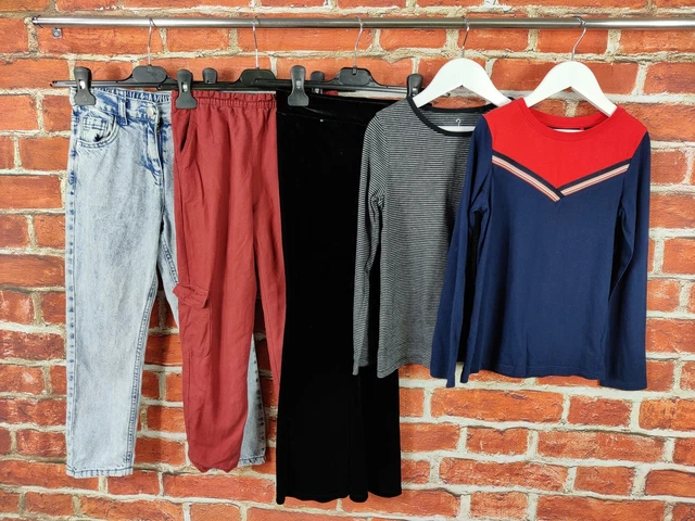 Girls Bundle Age 7-8 Years H&M Next Jeans Active Joggers Leggings T-Shirts 128Cm