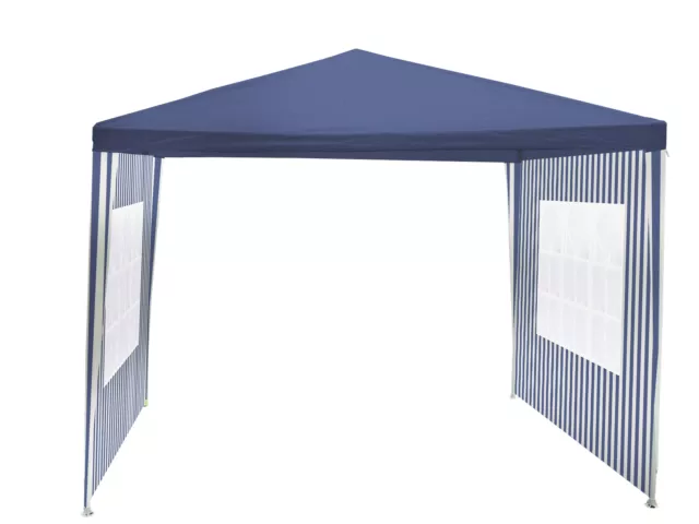 Gartenpavillon Blau 3x3m Pavillon Partyzelt Gartenzelt Zelt wasserabweisend