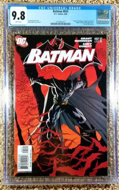 Batman #655 CGC 9.8 1st App of Damian Wayne as Batman (DC, 2006)