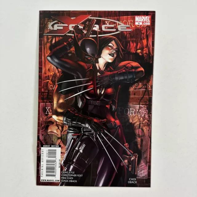 X-Force 9 Mike Choi Wolverine Domino Cover (2009, Marvel Comics)