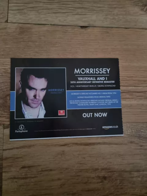 Tnewm38 Advert 5X8 Morrissey: 'Vauxhall And I'