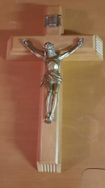 Vintage Catholic Divinity Crucifix Sick Call Set Wall Cross Travel Last Rites