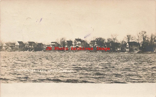 MI, Crystal Beach, Michigan, RPPC, Coldwater Lake, 1907 PM, Photo