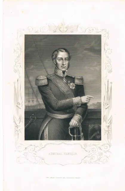 Engraving Admiral Hamelin London Publishing And Printing Co Engr D J Pound