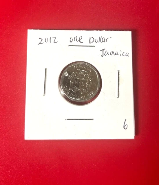 2012 Jamaica One Dollar Coin - Nice Wolrd Coin !!!