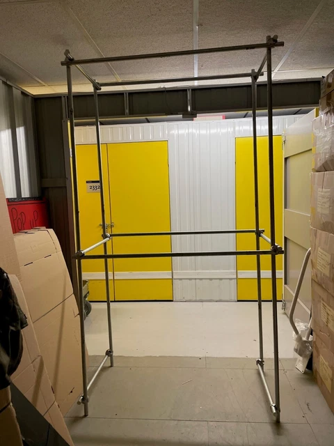 Racking Clothing Hanging Double sided Free Standing Breaks Down To Flat Pack