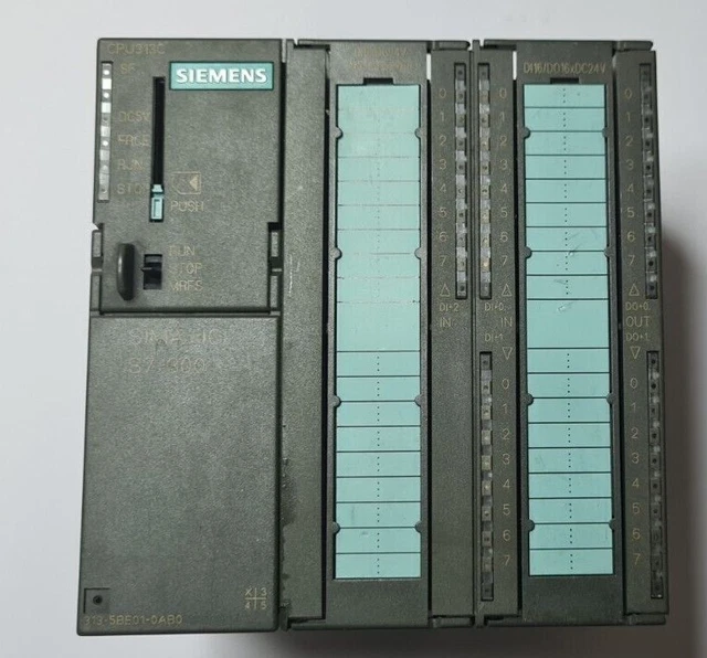 Plc Siemens Simatic S7-300  Cpu 313C-5BE01-0AB0+24 IN  16 OUT.