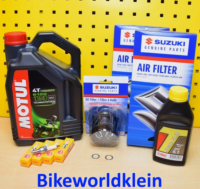 Kit Filtre à Air + Filtre à Huile + Bougies AHL - Compatible Honda CRF250R/CRF450R 2002-2009 - Entretien Moto Cross/enduro - 14