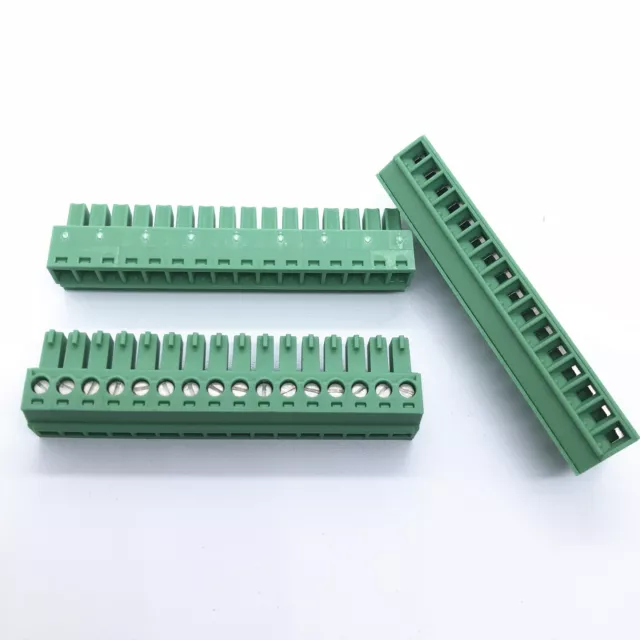 1803714 Pluggable Terminal Blocks 16 Pos 3.81mm pitch Plug 28-16 AWG  1pcs