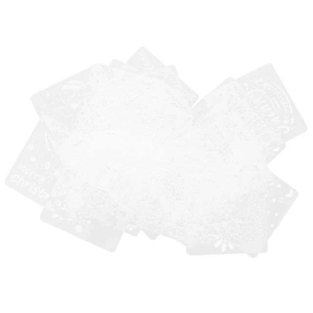 24 Pcs Weihnachtsmalschablonen Weihnachtsvorlage Fotoalbum Sammelalbum Kuchen