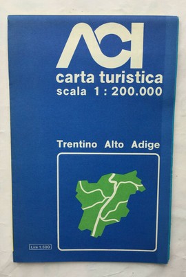 200.000-Trentino Alto Adige ACI-Carta turistica scala 1 