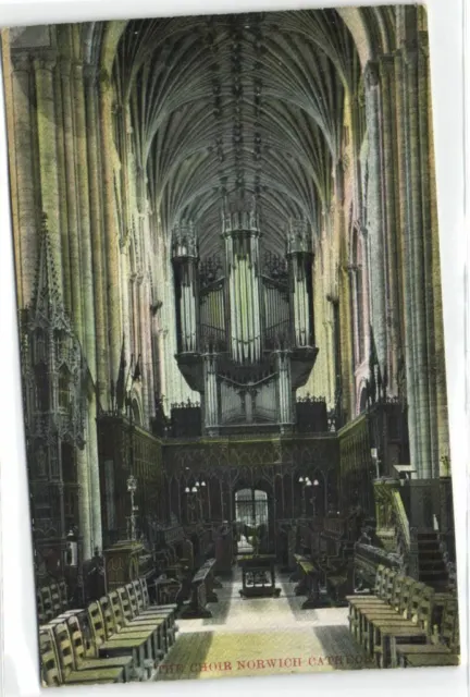 1 postcard England Norfolk Norwich The Choir Cathedral Inside The Cathedral