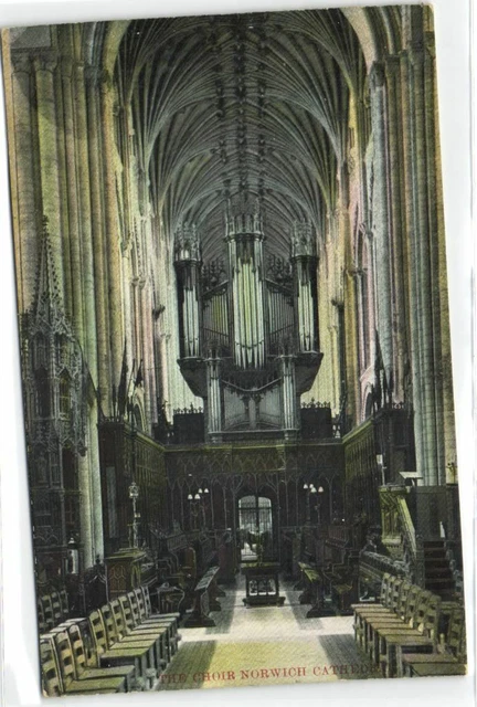 1 postcard England Norfolk Norwich The Choir Cathedral Inside The Cathedral