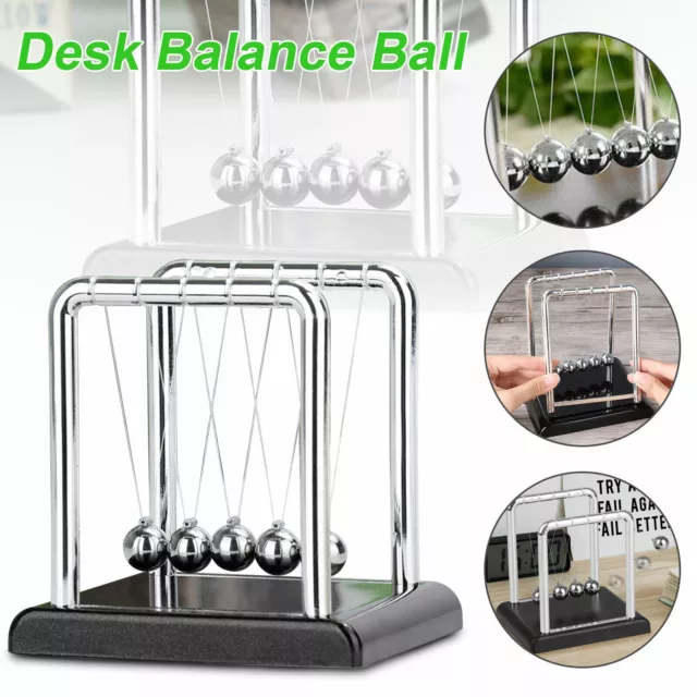 Newton's Cradle Steel Balance Pendulum Balls Physics Science Desk Toy Home Decor