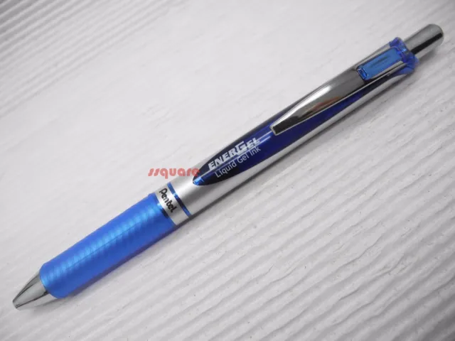 5 x Pentel EnerGel Ener Gel 0.3mm ultra fine Rollerball Pen, Blue Liquid Gel