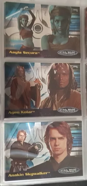 Star Wars Evolution Update Trading Cards full set 90