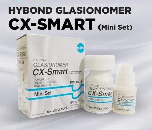 SHOFU HyBond CX Smart GIC Luting Cement Mini Set - Powder 15g Liquid 10g