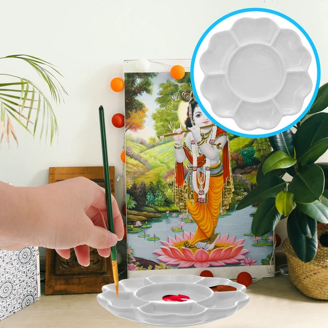 Scatola portatile per pittura ad acquerello pieghevole custodia per pittura ad acquerello vassoio di miscelazione per pittura ad olio acrilico