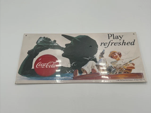VINTAGE, COCA-COLA CARDBOARD Printed Sign, 