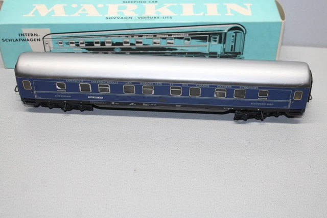 MÄRKLIN 4029 4-ACHSER Schlafwagen CIWL Spur H0 OVP #Y421 EUR 1,00 ...