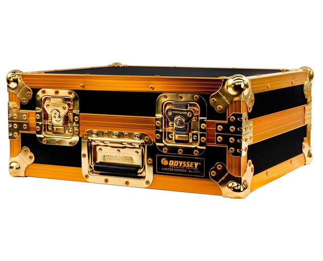 Odyssey FZ1200GOLD Limited Edition Gold Turntable Flight Case PROAUDIOSTAR